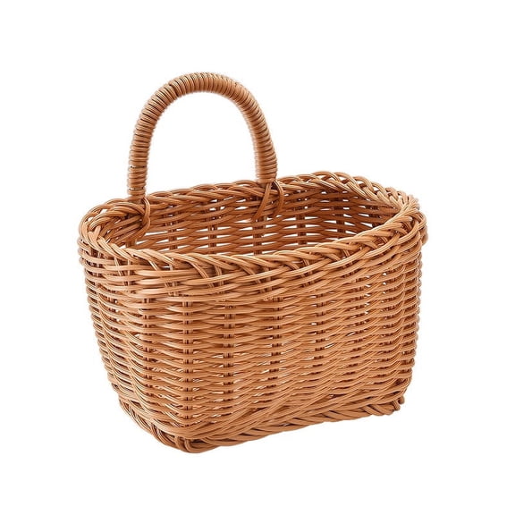 SEWCHICS Rattan Hanging Basket Set for Home Decor and Storage Organizer, Stylish Wall-Mounted Storage Solution