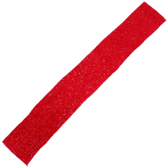 SEWCHICS Red Sequin Table Runner with Plush Soft Fabric for Christmas Wedding and Party Decoration