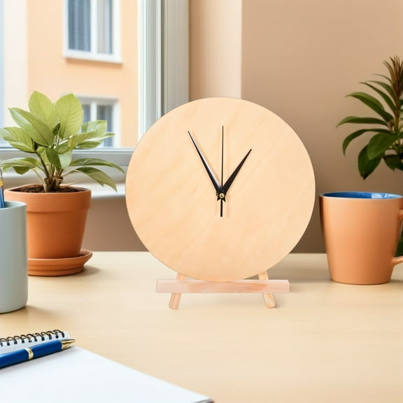 SEWCHICS Round Wooden Clock Face Dial for Clock Making, Creative Painting, and Unique Wall Decor Projects