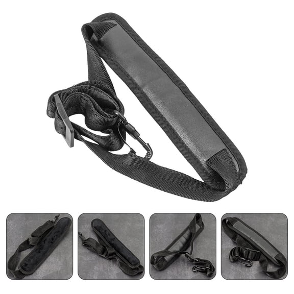 SEWCHICS Saxophone Neck Strap Adjustable Soft Lint Black Fashion Accessory for Alto Tenor Soprano