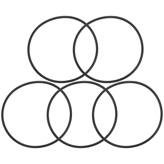 SEWCHICS O Ring Set, Black Nitrile Sealing Gaskets, Oil Resistant, 5Pcs