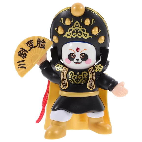 SEWCHICS Sichuan Opera Face Changing Puppet Multi-Color Plastic Decorative Ornament 1 Piece Traditional Chinese Art