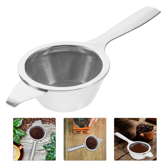 SEWCHICS Silver Stainless Steel Fine Strainers and Juice Filters for Kitchen Use Efficient Sifting and Easy Cleaning 7.5 inch