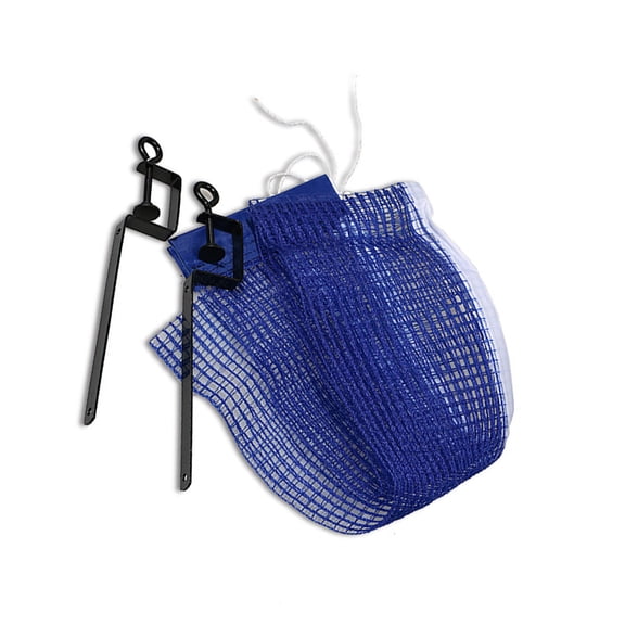 SEWCHICS Table Tennis Net with Clamps Blue Simple Design 1 Set