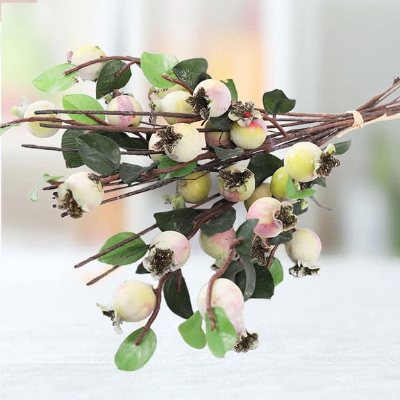 SEWCHICS Simulation Pomegranate Fruit Branches Real-like Decor for Women in Office and Home 1Pack