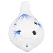 SEWCHICS Six Hole Ceramic Ocarina Instrument with Pure Tone Calibration and Comfortable Mouthpiece