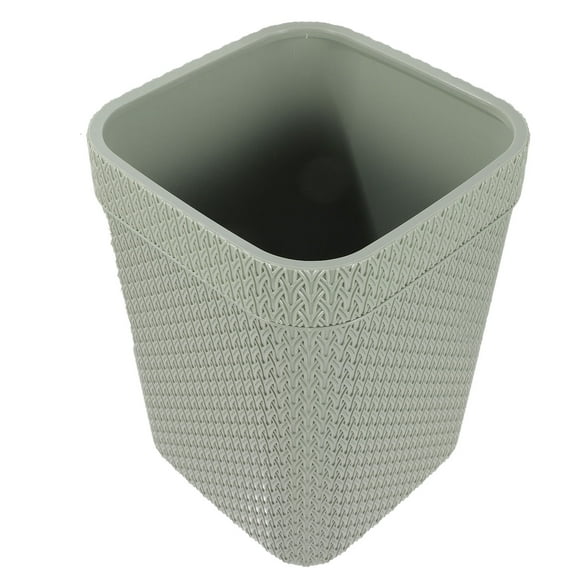 SEWCHICS Small Trash Cans 1Pcs Decorative Garbage Container Plastic Storage Bin Modern Style for Bedroom and Office