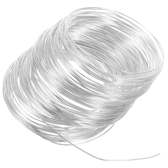 SEWCHICS Bow Making Wire 1 Roll Silver Aluminum for Handmade Crafts and Decor