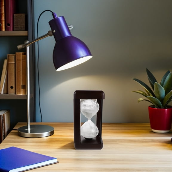 SEWCHICS Solid Wood Retro Timer with Glass Design for Desk, Tabletop, Home and Office Decoration