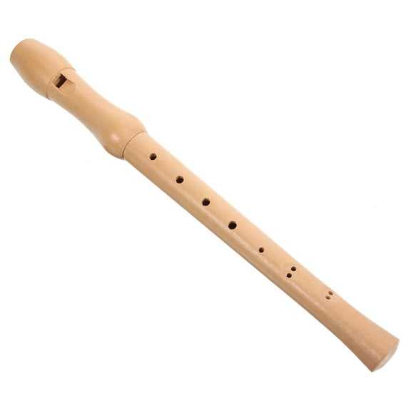 SEWCHICS Soprano Recorder for Kids, 8-Hole Wind Instrument, Beige Color, Plastic, Beginner Musical Toy