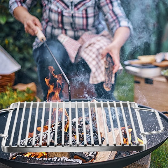SEWCHICS Stainless Steel Grill Grate with Fine Mesh for Outdoor BBQ, Even Heat Distribution and Cooking
