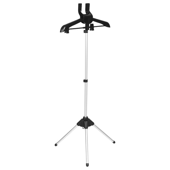 SEWCHICS Clothes Steamer Rack 1Set Black Plastic Height Adjustable for Home Use and Travelers