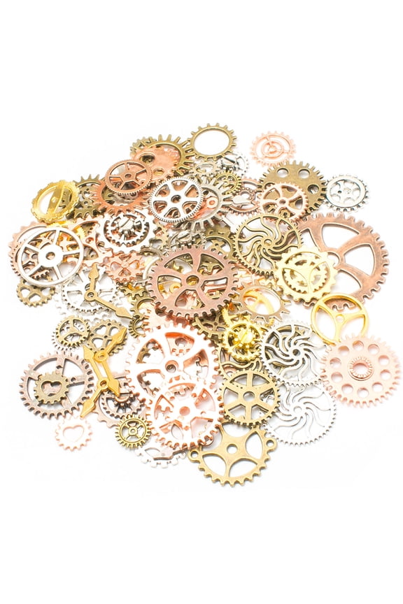 Steampunk Gear Charms Assorted Color for Jewelry Making Supplies