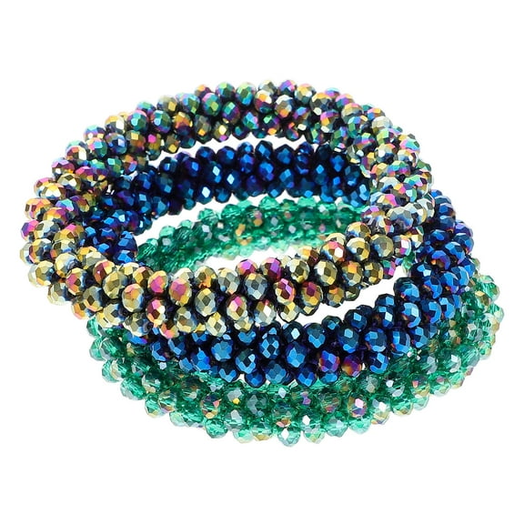 SEWCHICS Rhinestone Crystal Hairbands Sparkling Ponytail Holders Hair Accessories Scrunchies for Women and Girls