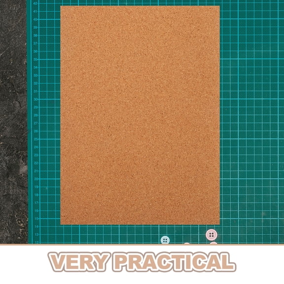 SEWCHICS Thick Brown Cork Sheets for Crafts, Home Decor, Wedding Projects with Easy-to-Cut, Material