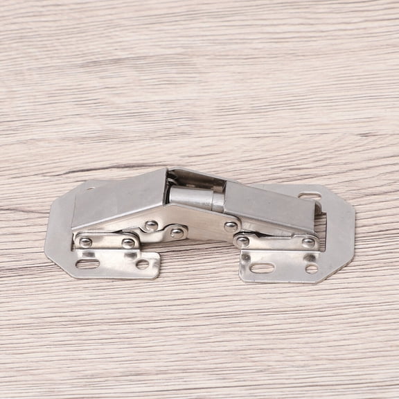 SEWCHICS Plated Silver Metal Window Hinge with Hydraulic Buffer for Household Cabinet and Cupboard Use