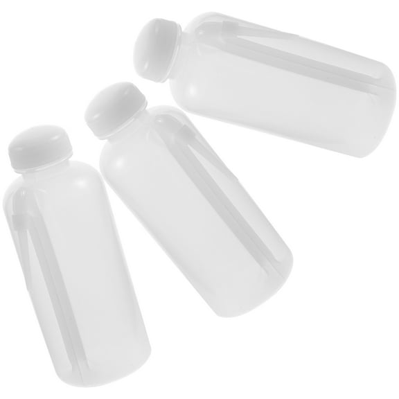 SEWCHICS Durable White PE Wash Bottles 3-Pack for Storage, Travel, and Multipurpose Use