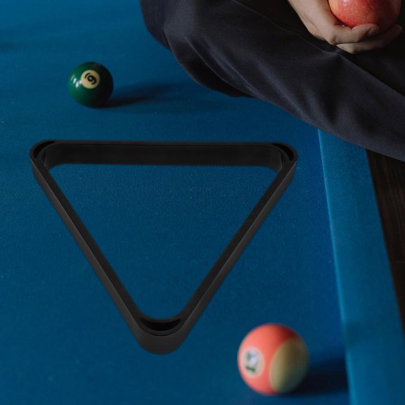 SEWCHICS Triangle Billiard Frame Pool Table Accessories Resin Black 1Pack
