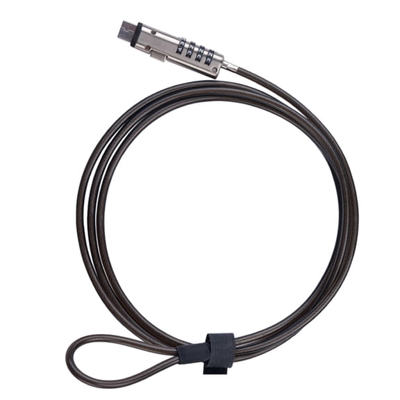 SEWCHICS Laptop Security Lock, USB Password Combination Anti-Theft Cable for Notebook Computers, Black Rubber ABS, Office School