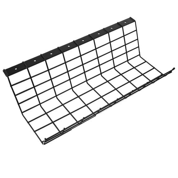 SEWCHICS Black Under Desk Cable Organizer Rack for Home Office Wire Management and Workspace Cord Holder
