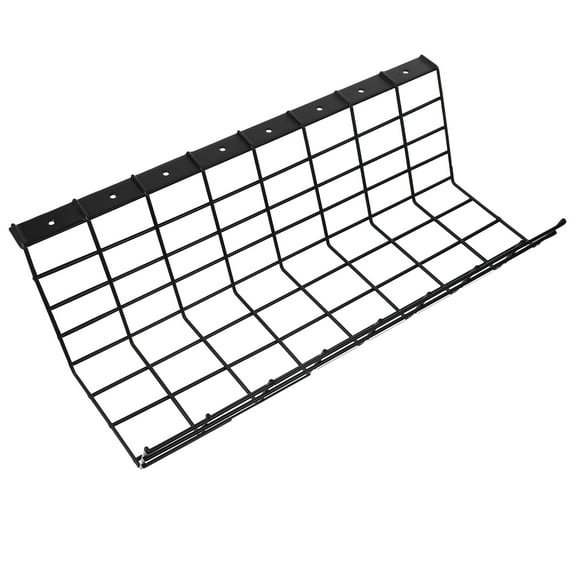 SEWCHICS Black Under Desk Cable Organizer Wire Rack Holder for Home Office Workspace Cord Management