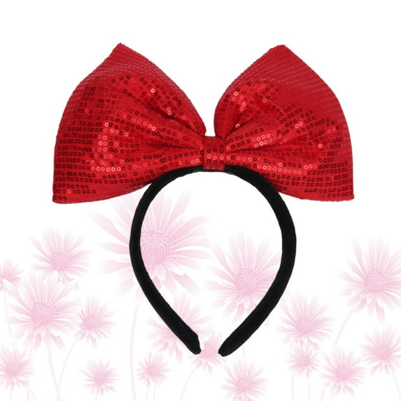 SEWCHICS Valentines Day Heart Headband Red Party Accessory for Women 1Set
