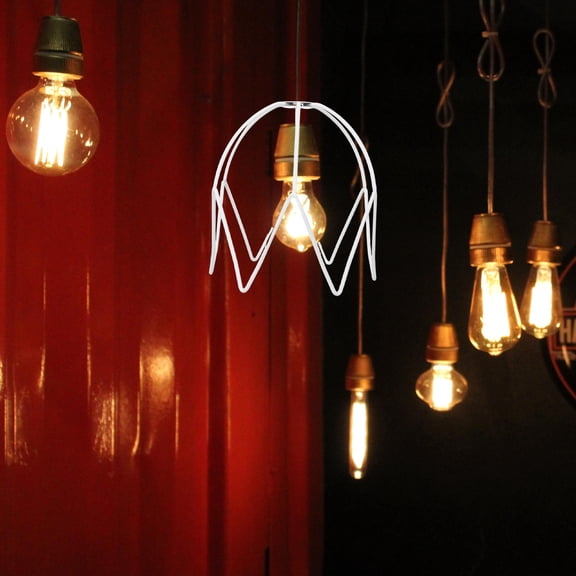 SEWCHICS Vintage White Metal Crystal Table Lamp with French Design for Home Use Decorative Lighting 20 x 15 x 10 cm