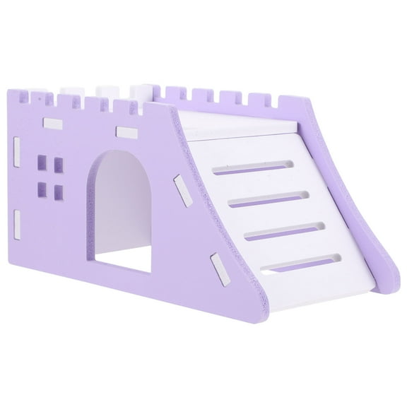SEWCHICS Violet PVC Hamster Hideout Durable MultiUse House for Playing Ideal Small Pets 7.5 x 7.5 x 8.5 Inches