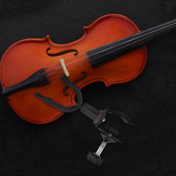 SEWCHICS Black Plastic Violin Hook for Music Stand Display, Compact and , 1 Set for Easy Violin Storage