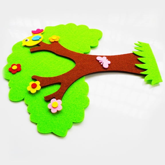SEWCHICS Wall Decal for Classroom Tree Shape Felt Nursery Wall Sticker 1Pack