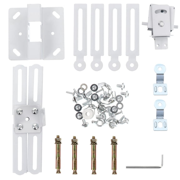 SEWCHICS White Carbon Steel Adjustable Wall Hanging Projector Bracket Multi-Method Installation