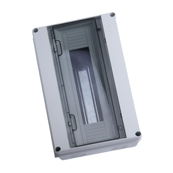 SEWCHICS Weatherproof Grey ABS Breaker Box for Storage Use with Easy Installation and Versatile Design 18 Loop