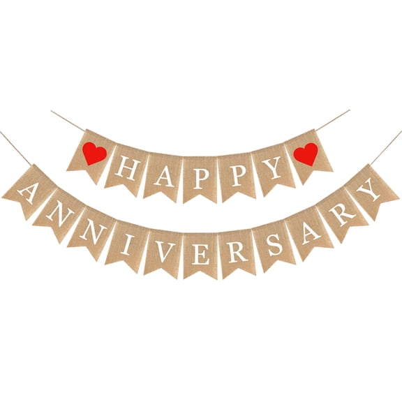 SEWCHICS Linen Anniversary Party Flag Fish Tail Bunting Assorted Color Banner for Photo Background