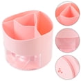 Pink Pvc Vinyl SEWCHICS Whamvox Pink Plastic Rotary Pen Holder 1Pack Desk Organizer ...