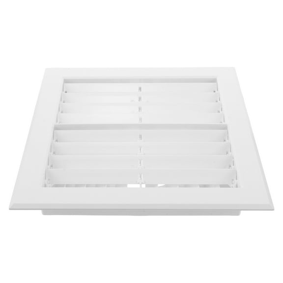 SEWCHICS White ABS AC Grill Vent Cover for Home Air Conditioning System with Dual Layer Louver Design 4.5 Inch