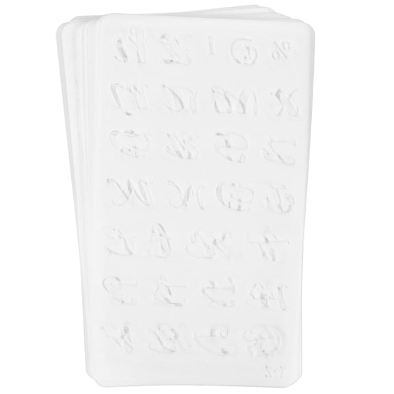 SEWCHICS Versatile White Letter Stencils for Crafts and Painting Projects