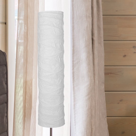 SEWCHICS Modern White Paper Floor Lamp Shade Foldable Design for Home Lighting