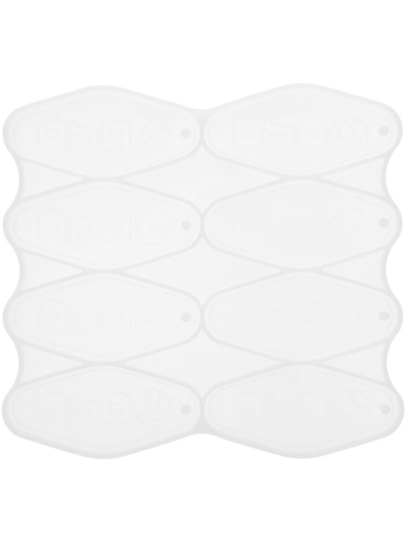 Flexible Silicone Keychain Molds for DIY Resin Key Rings Crafting