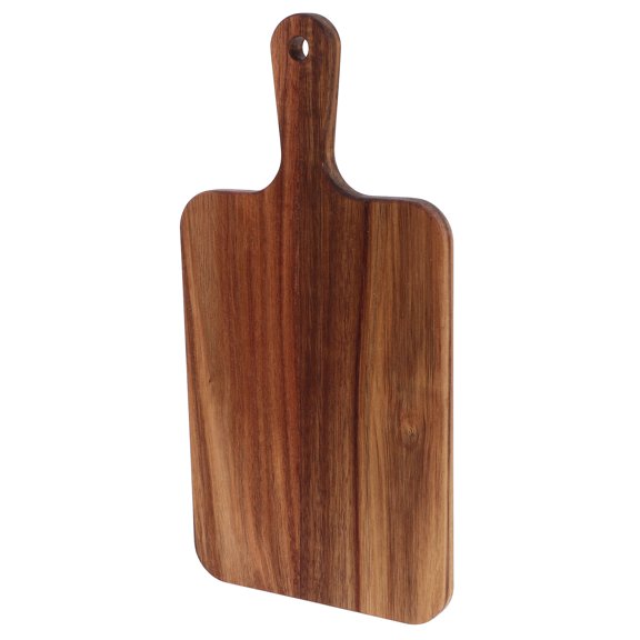 SEWCHICS Wooden Cheese Board with Handle, Smooth Surface, Light Brown Wood for Charcuterie Serving