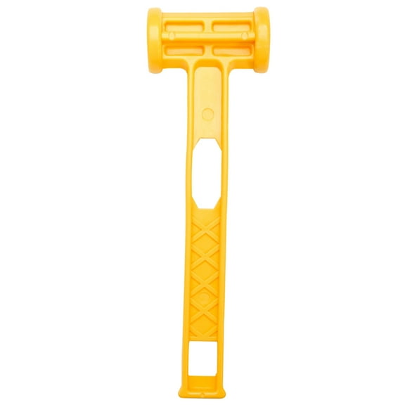 SEWCHICS Lightweight Yellow Plastic Tent Peg Mallet Camping Hammer for Setup Portable Outdoor Accessory