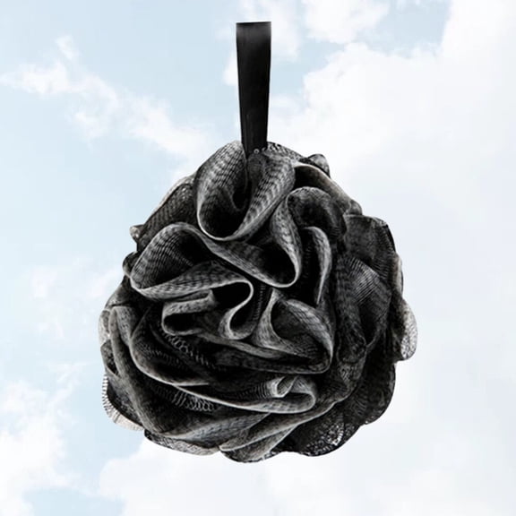 SEWCHICS Black Plastic Bath Exfoliating Shower Scrubber for Adults, 1 Piece, Gentle Skin Care and Cleaning