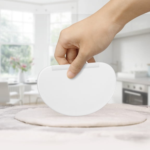 SEWCHICS Semicircle White Cake Scraper for Baking Dough Cream Kitchen Accessories