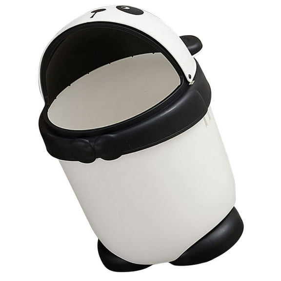 SEWCHICS Panda Shaped Trash Can Plastic 1Pack