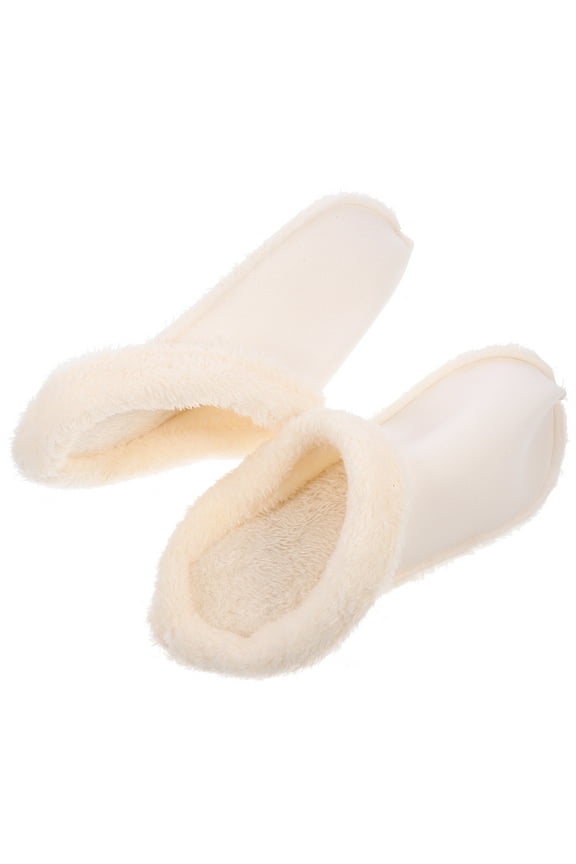 1Pair Winter Warm Removable Slipper Insoles Thick Cotton Plush Inner Soles