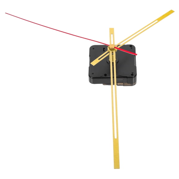 SEWOART DIY Mute Clock Movement Kit, Golden Plastic, Easy Repair and Replacement, 1Set