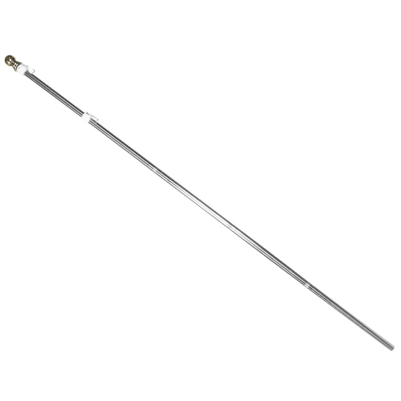 SEWOART 1Set Professional Stainless Steel Garden Flagpole with Rotating Ring for Events