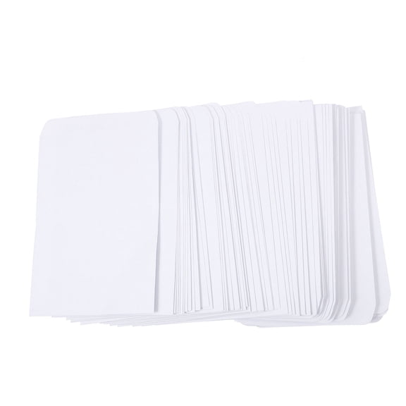 SEWOART Thick White Paper Envelopes for Bills Cash Receipts Storage 100Pcs