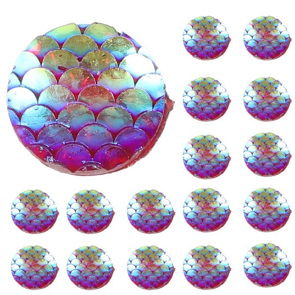 SEWOART 100Pcs Multi-Colored Rhinestone Charms Plastic Gems Flatback Decorative Craft Supplies