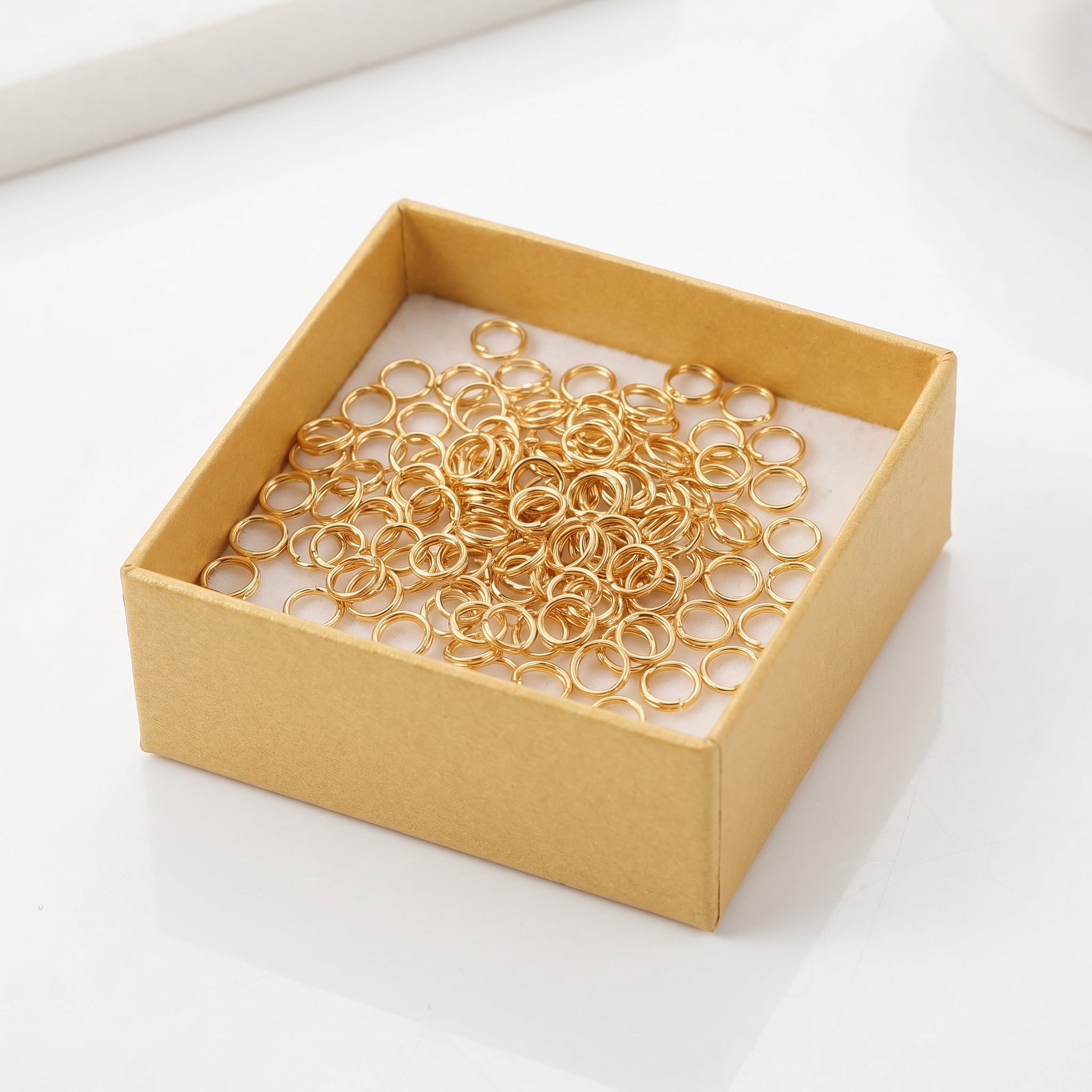 Split Rin G SEWOART Durable Golden Split Rings, Stainless Steel for Easy DIY ...