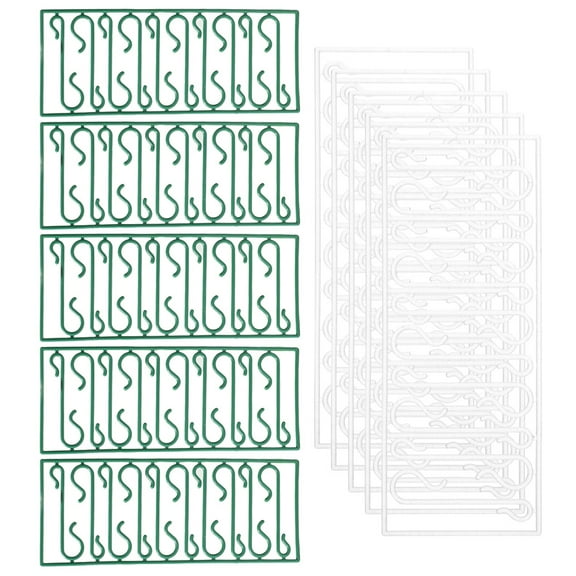 SEWOART 100-Pack Christmas Hanging Hooks Plastic for Tree Or Mantel Decoration Accessories